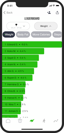 Workout Challenge App Leaderboard #3